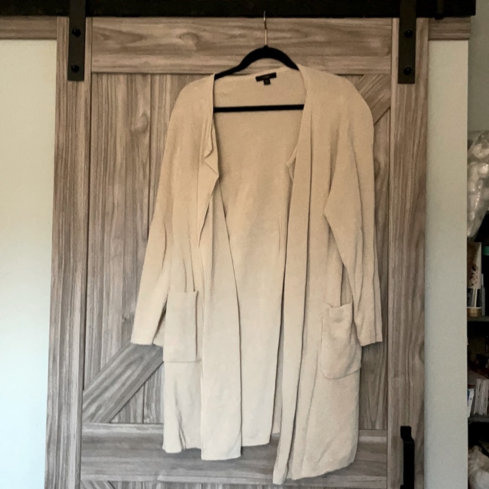 JCrew linen sweater jacket XXL